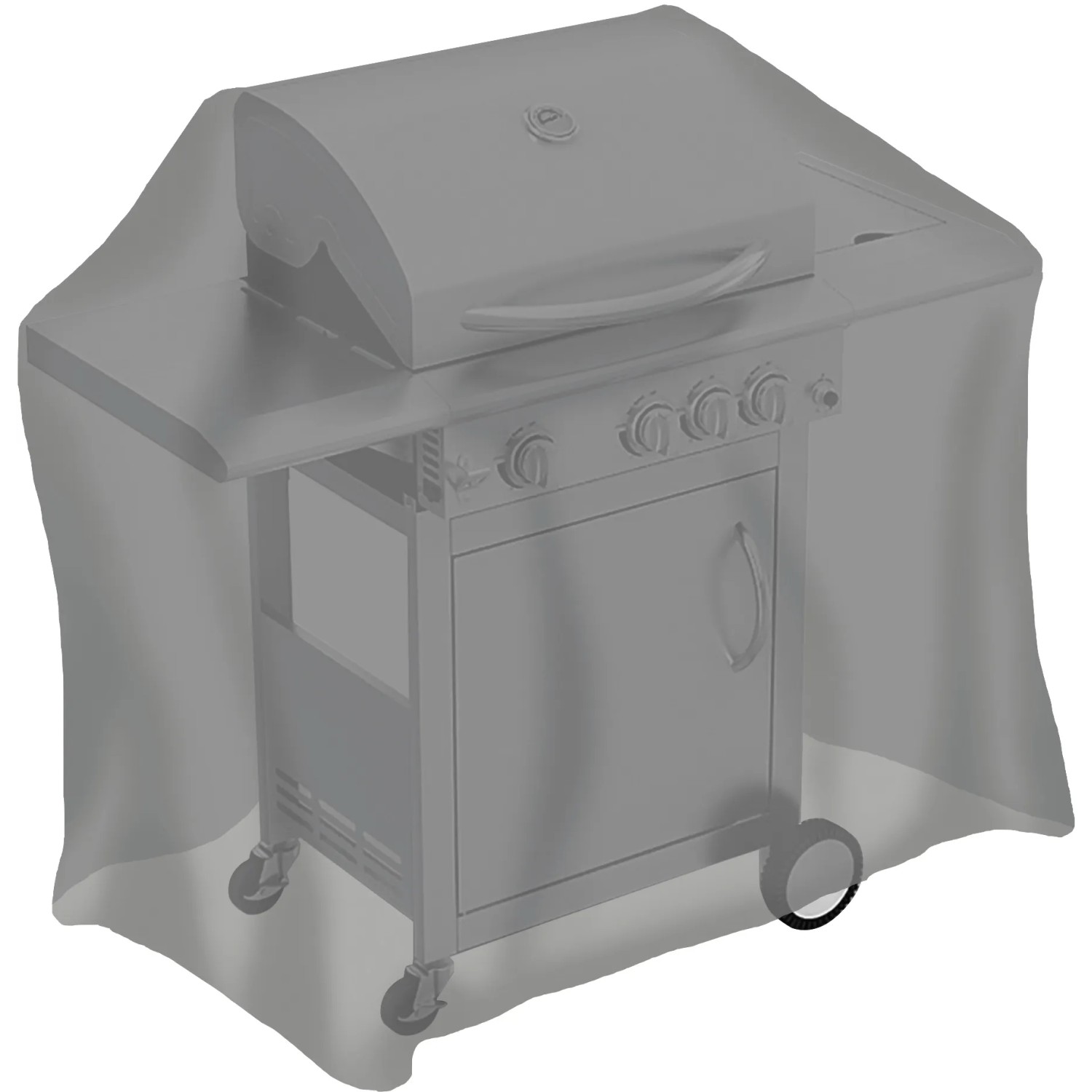 Tepro Universal Abdeckhaube für Gasgrill mittel ca. 130 cm x 100 cm Anthrazit