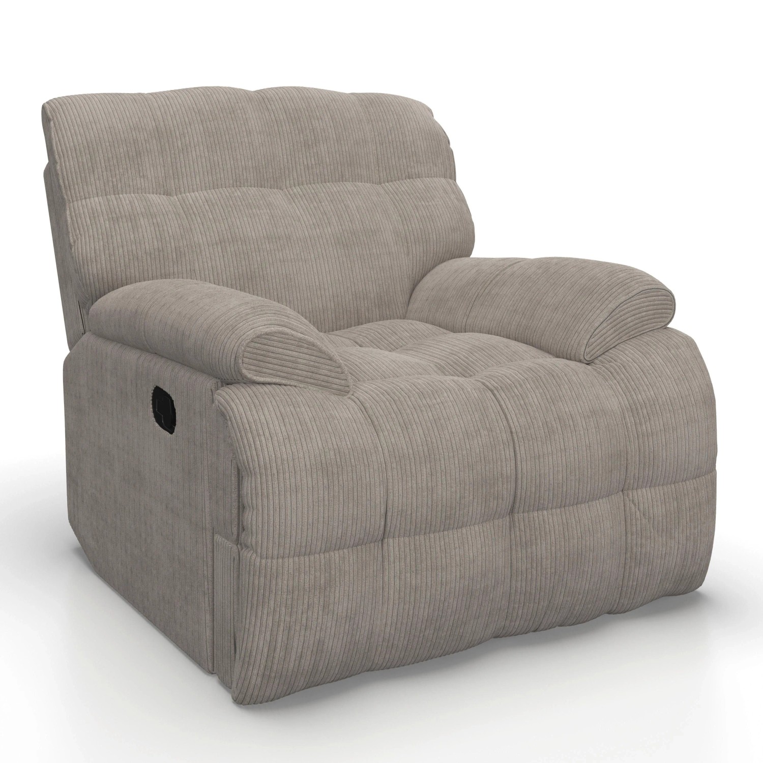 Bessagi Home Sessel Natalie Hellgrau/ Cord Drehbar