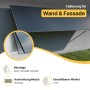 Solakon Balkonkraftwerk Solarmodul horizontal an Wand montiert. Verstellbare Halterung für Fassade, 0-30° Winkel.