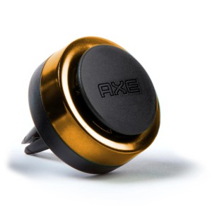 Axe Auto Lufterfrischer Mini Vent Dark Temptation, goldfarben und schwarz.