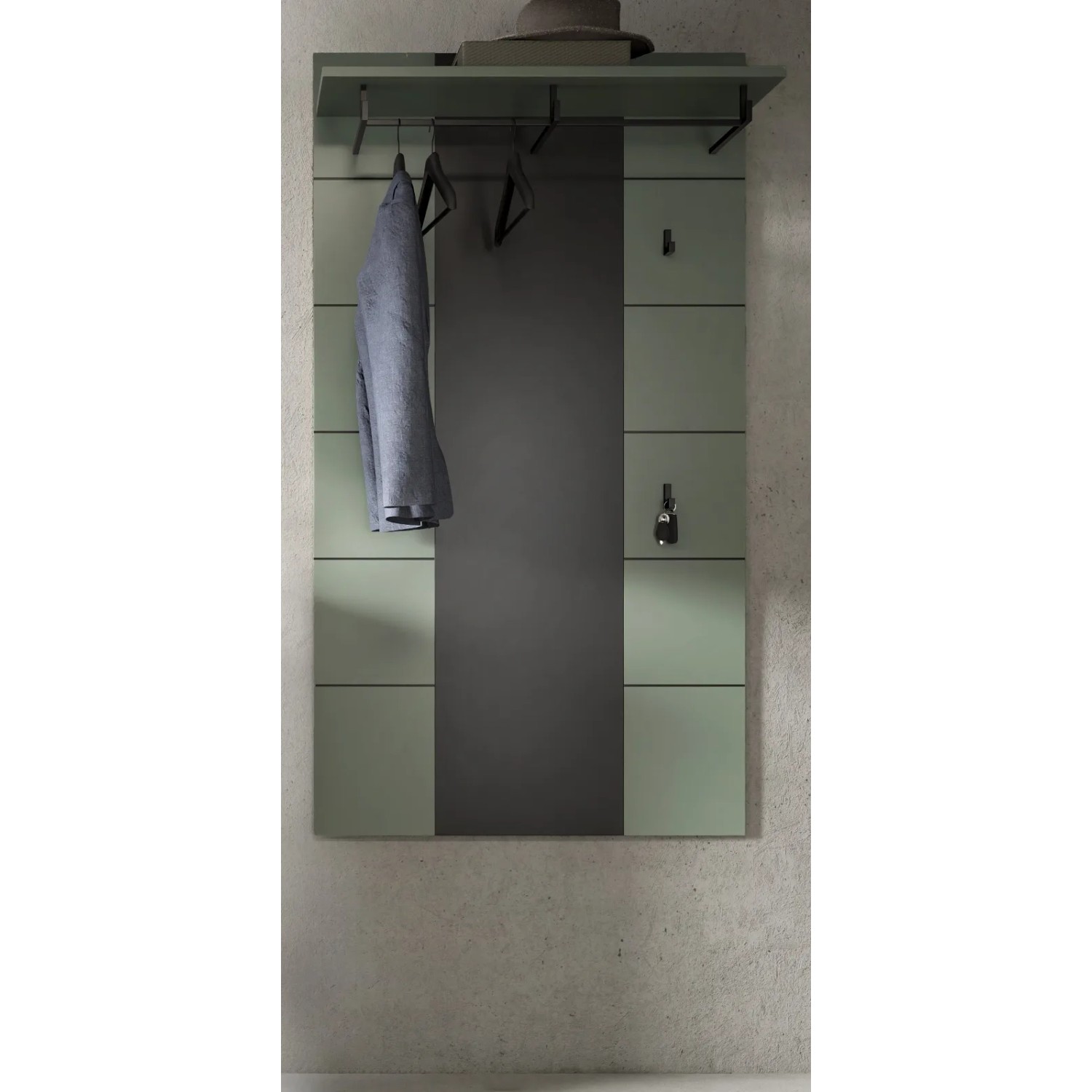 Inn.Furn Garderobenpaneel in Salbei und Grau 80 x 141 cm Cooper_2