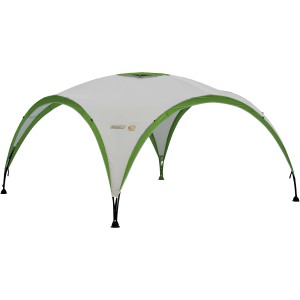 Coleman Pavillon Pro L, 365x365x218 cm, hellgrau/grün. Camping Pavillon mit Stahlgestänge.