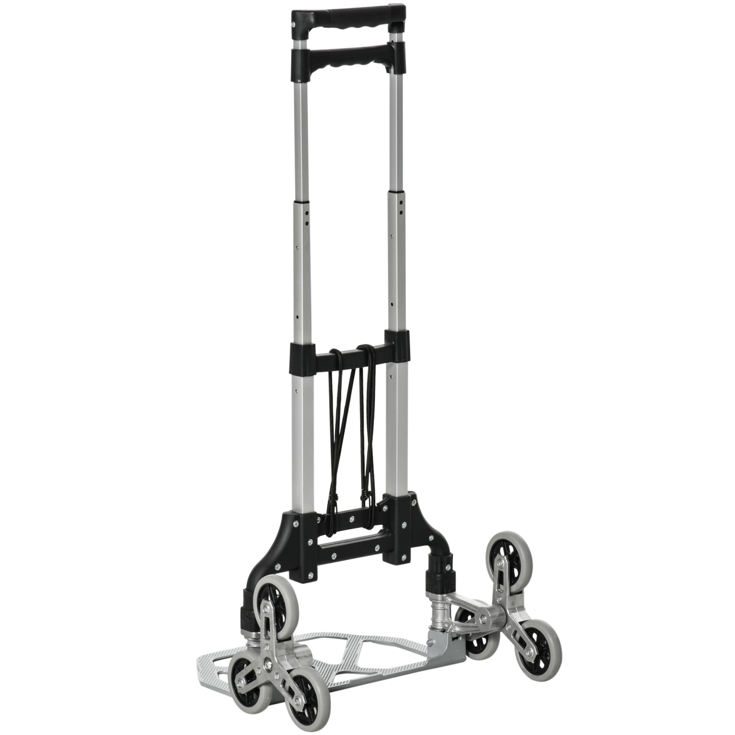 DURHAND Klappbarer Treppensteiger Alu mit 6 Rädern inkl. Befestigungsgurt S günstig online kaufen