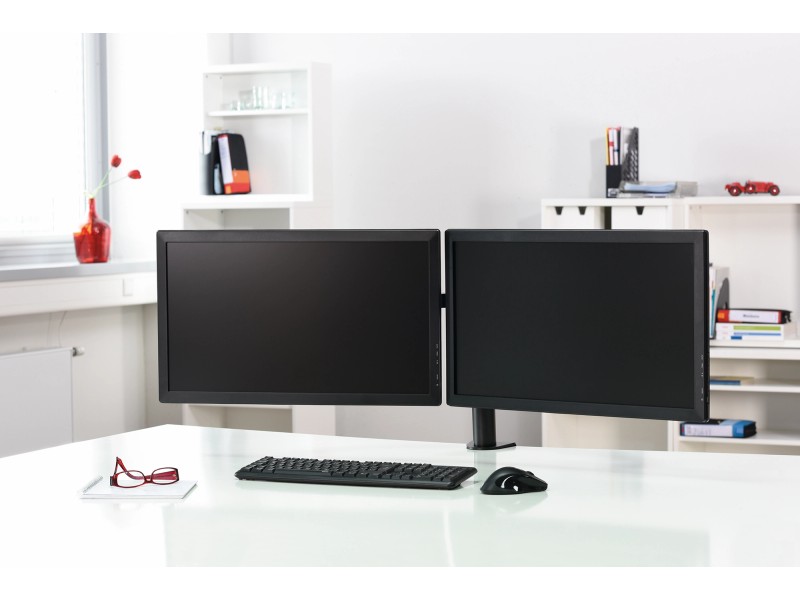 Hama PC Monitor-Halter Fullmotion für 2 Bildschirme 66cm (26) je 2 Arme  Schwarz kaufen bei OBI
