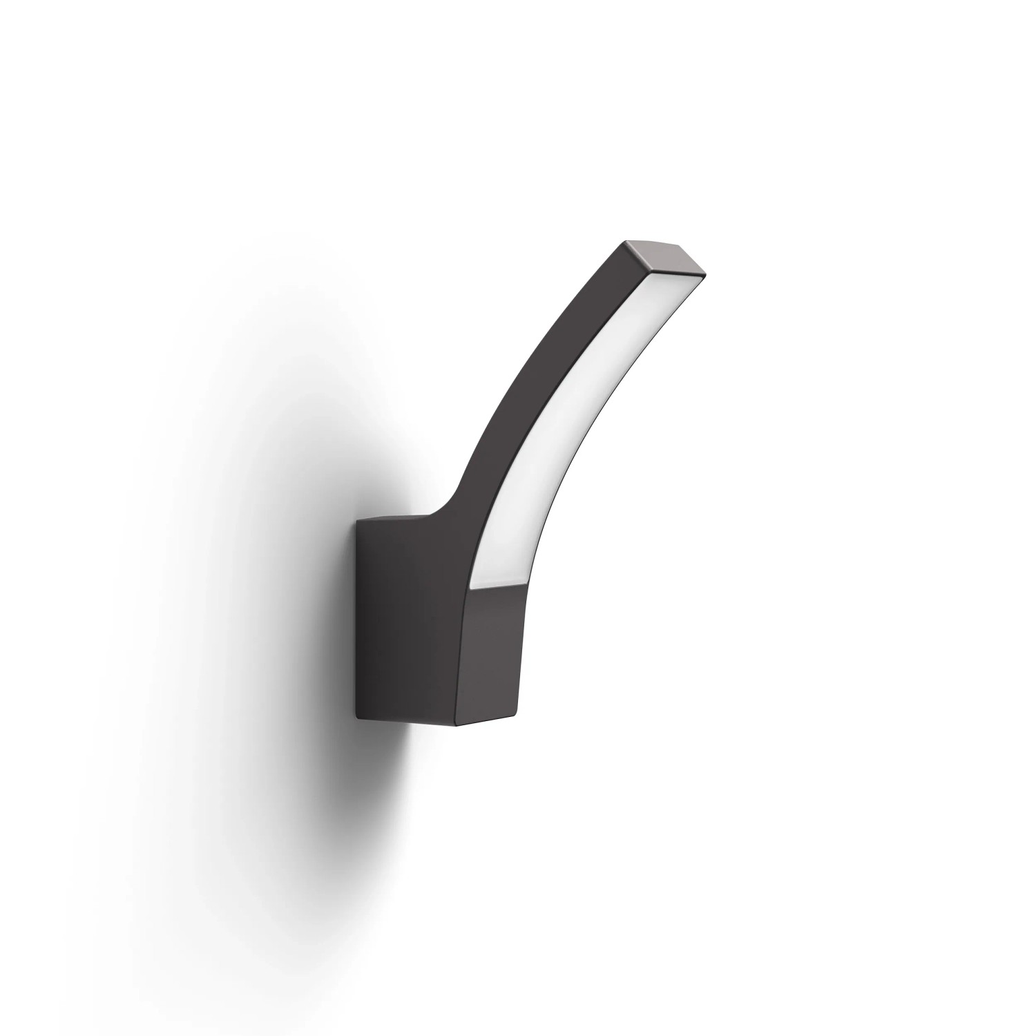 Anthrazitfarbene Philips LED Aussenwandleuchte Splay mit Bewegungsmelder.