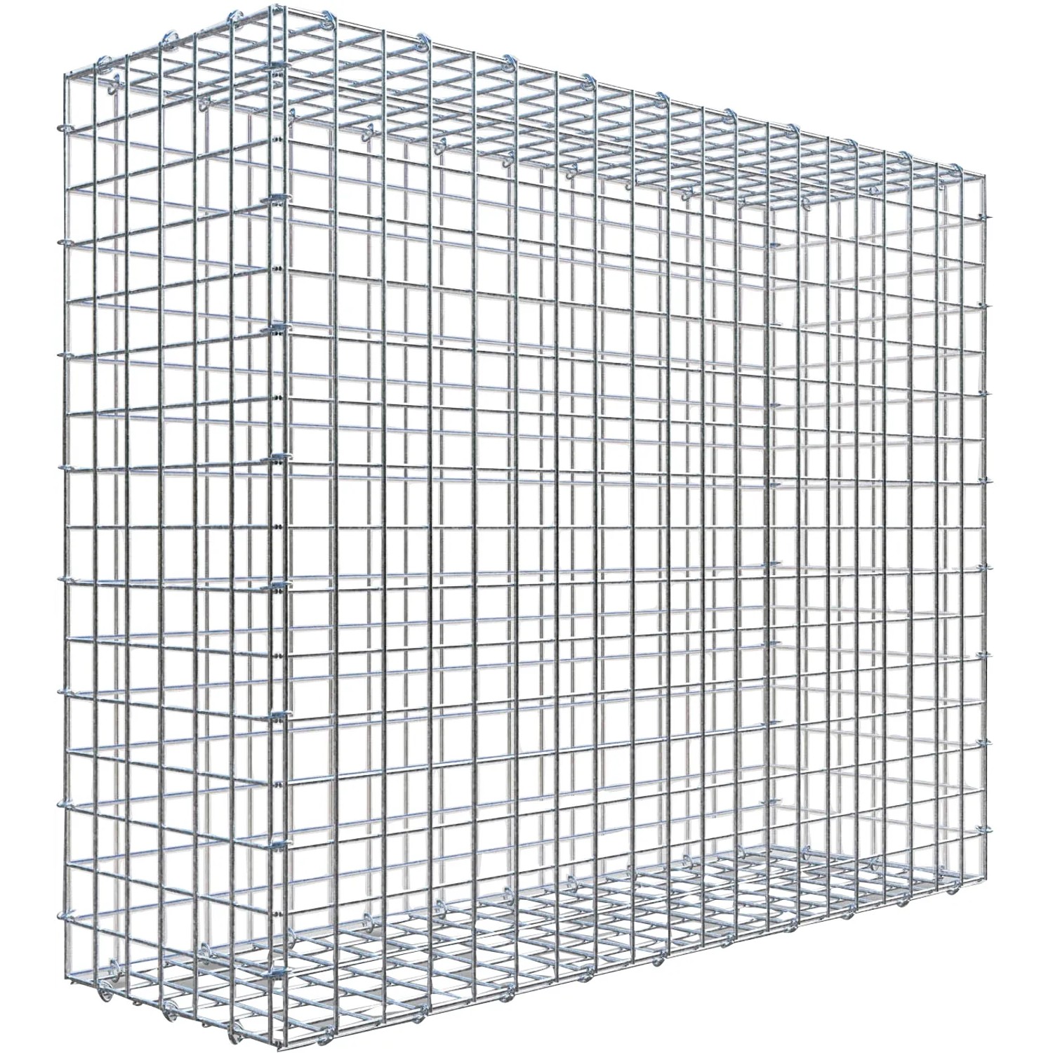 Gabiona C-Ring-Gabione 80 x 100 x 30 cm Maschenw 5 x 5 cm