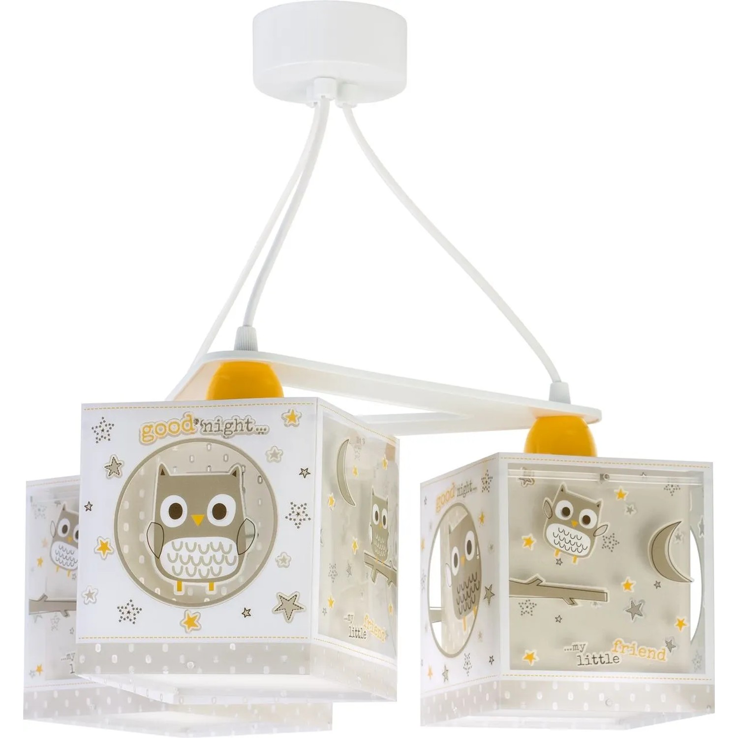 Dalber  KinderDeckenlampe 3 Lichter Eule