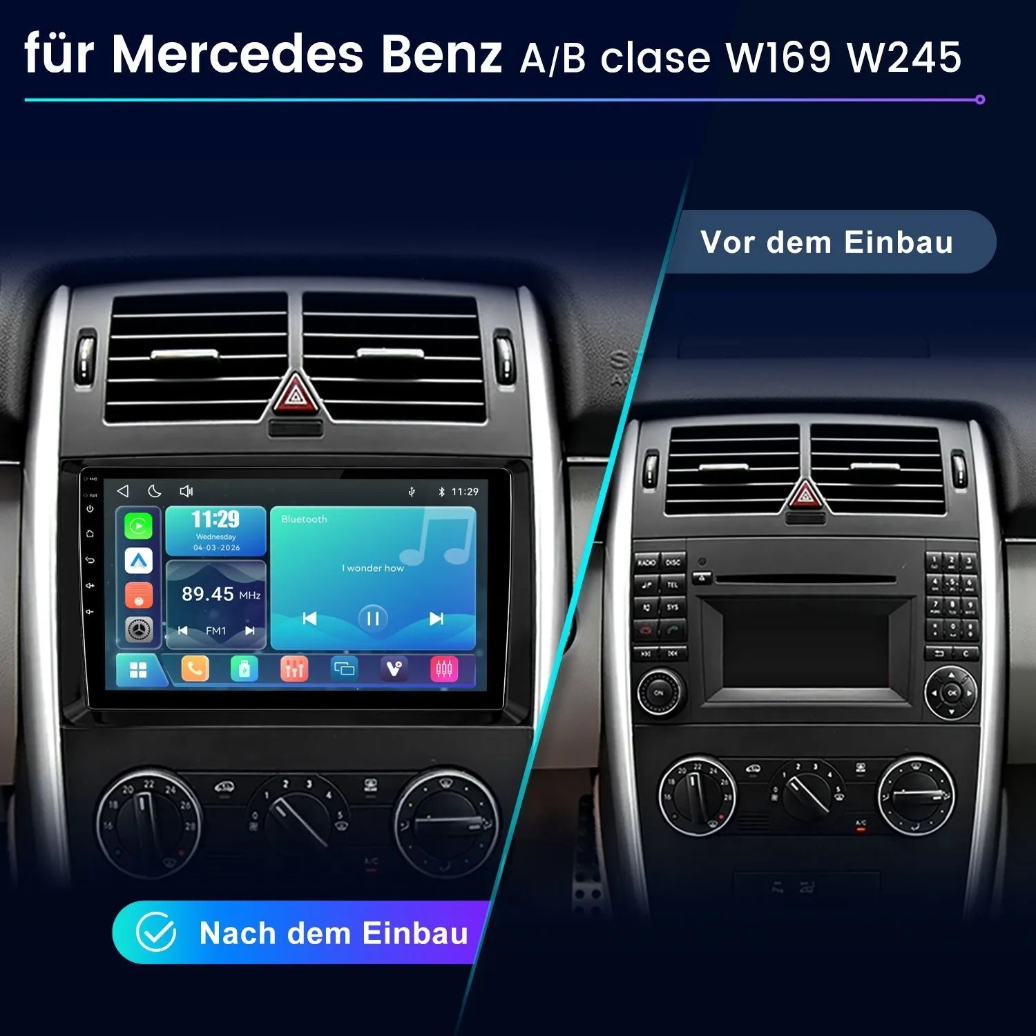 Junsun Autoradio Für Mercedes Benz A/B Clase W169 W245 Linux_2