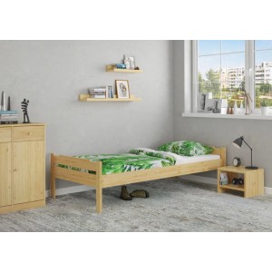Erst-Holz Massivholz-Einzelbett für Kinder und Jugendliche Kiefer 80 x 200 cm Modell 31 ohne Zubehör