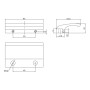 SOTECH Balkontürgriff SEJA 82 x 52,5 x 20 mm BA 48 mm Aluminium Verdeckte Verschraubung Silbergrau Eloxiert_3