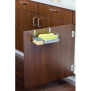 Wenko Einhängekorb aus Chrom, 24x15x11,5 cm, zur Aufbewahrung an Schranktüren.