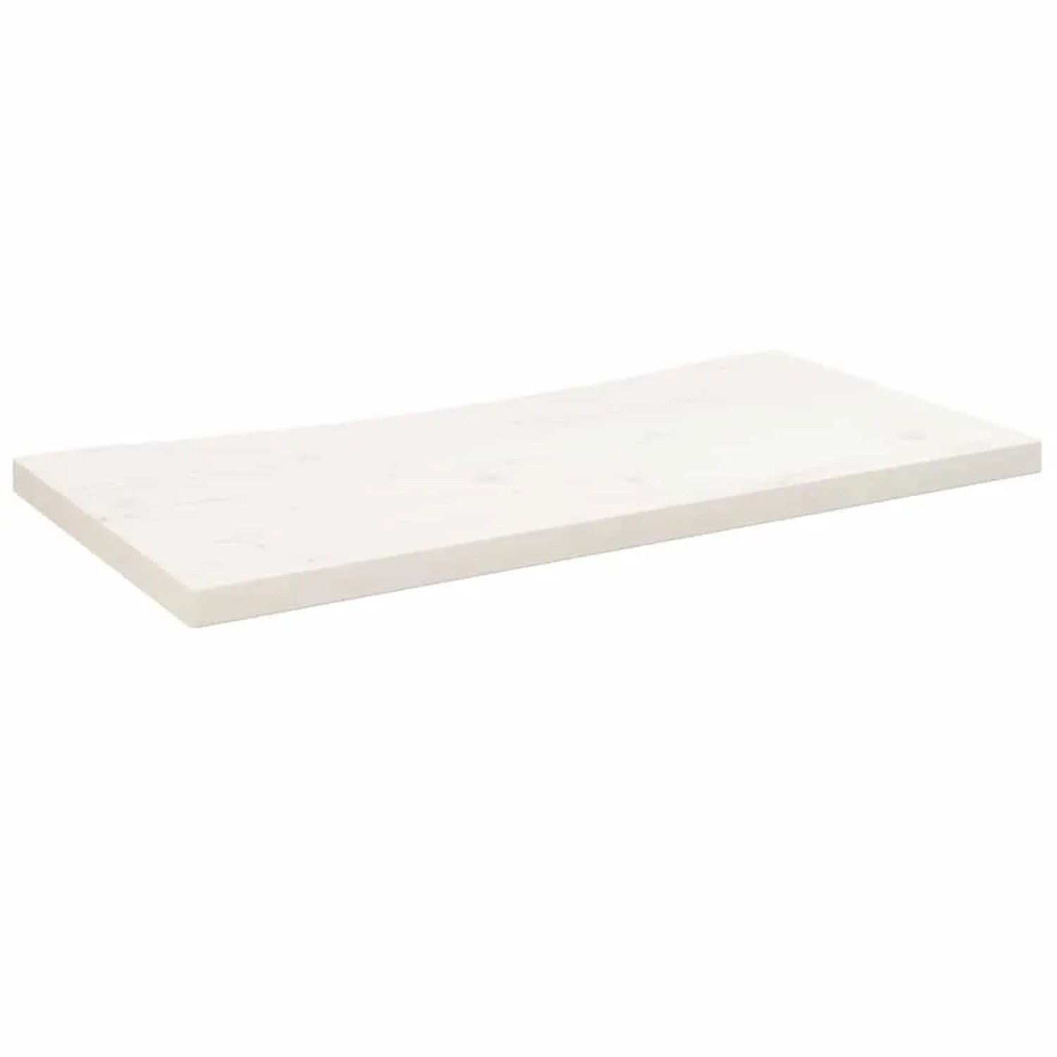 vidaXL Schreibtischplatte Weiß 80x40x2,5 cm Massivholz Kiefer 824426