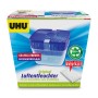 UHU Luftentfeuchter Original 450g: Luftentfeuchter mit Granulatbeutel und blauer Abdeckung.