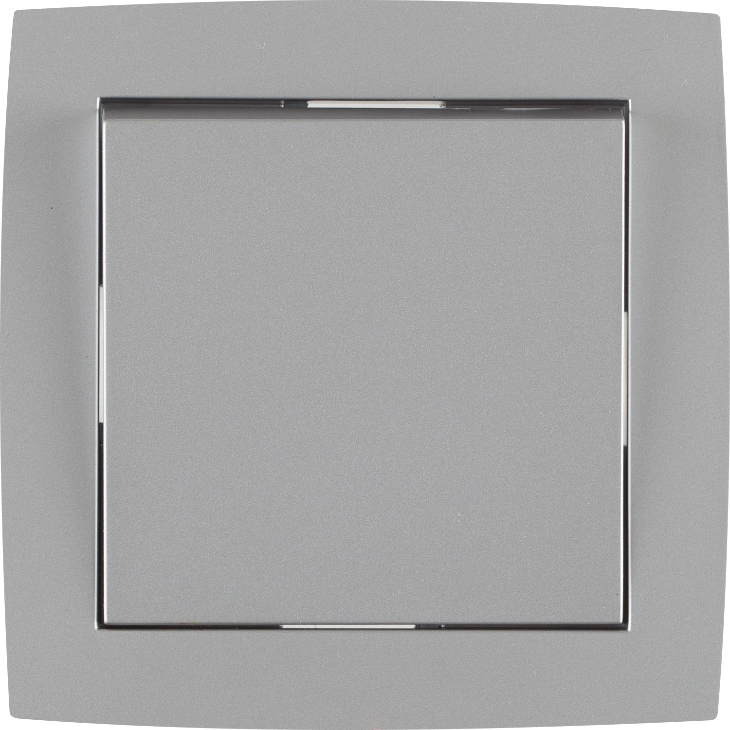 OBI Kreuzschalter Tauri mit Rahmen Silber