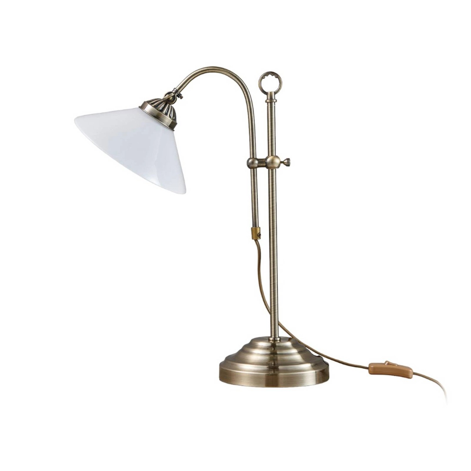 Lindby Tischlampe Otis 9621036 Retro Vintage Antik aus Metall 1-flammig E14 günstig online kaufen