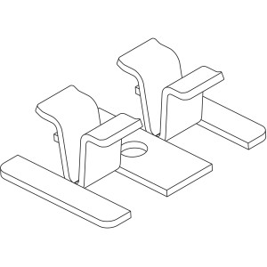Osmo BPC Befestigungsclips Multi-Deck 20 mm, 25er Pack für Terrassendielen.