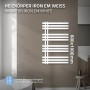 Weißer LuxeBath Design Badheizkörper Iron EM, 600x1000 mm, im modernen Badezimmer.
