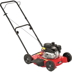 MTD Benzinmäher Smart 51 BO, roter Rasenmäher mit schwarzem Motor und Griff.