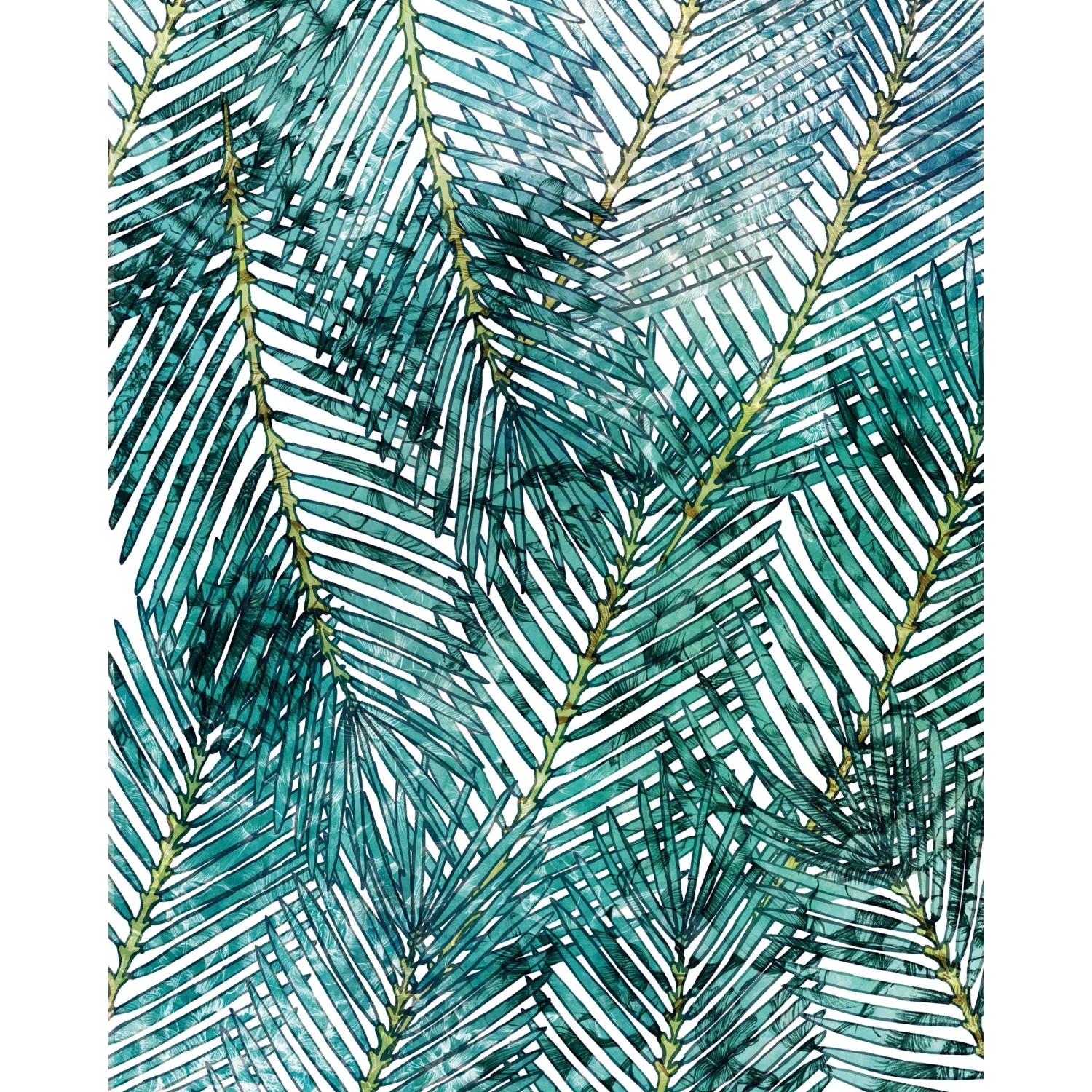 Komar Vliestapete Pure Palm Canopy, glatt, naturalistisch