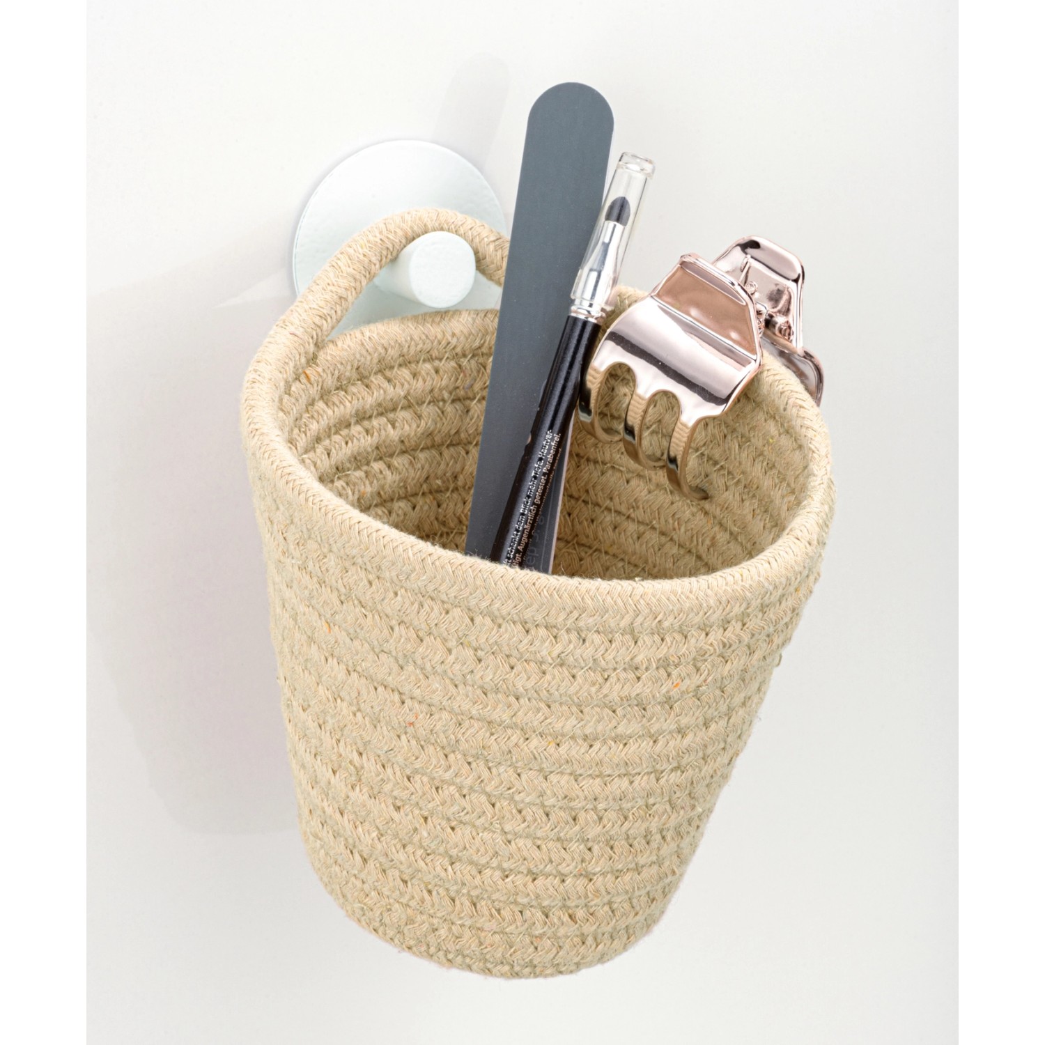 Wenko Aufbewahrungskorb Soria Beige Baumwolle 12.5 x 12 x 14.5 cm Beige