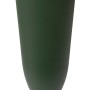 Grüne Florus Grabvase, 26 cm, aus Kunststoff für die Grabgestaltung.