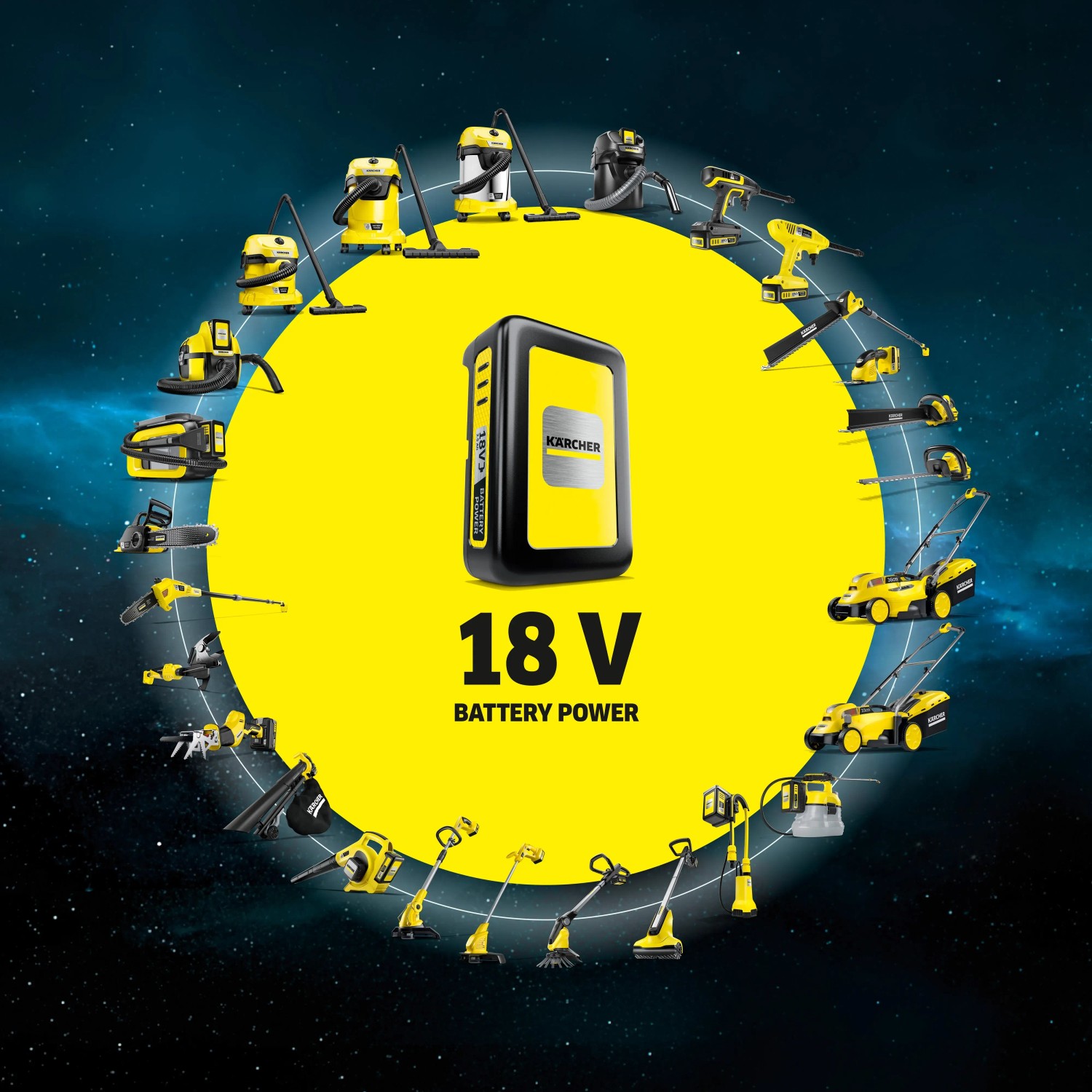 Kärcher Starter Kit Battery Power 18/25: Akku und Ladegerät für 18V Akku-Geräte.