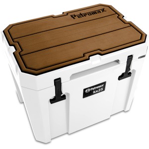 Petromax Haftauflage braun für Kühlbox 25l mit Linienstruktur für mehr Grip und Schutz.