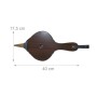 Relaxdays Handblasebalg MDF Eisen Kunststoff Braun Schwarz Gold mit Schlaufe 40 cm x 17,5 cm 0,5 kg_4