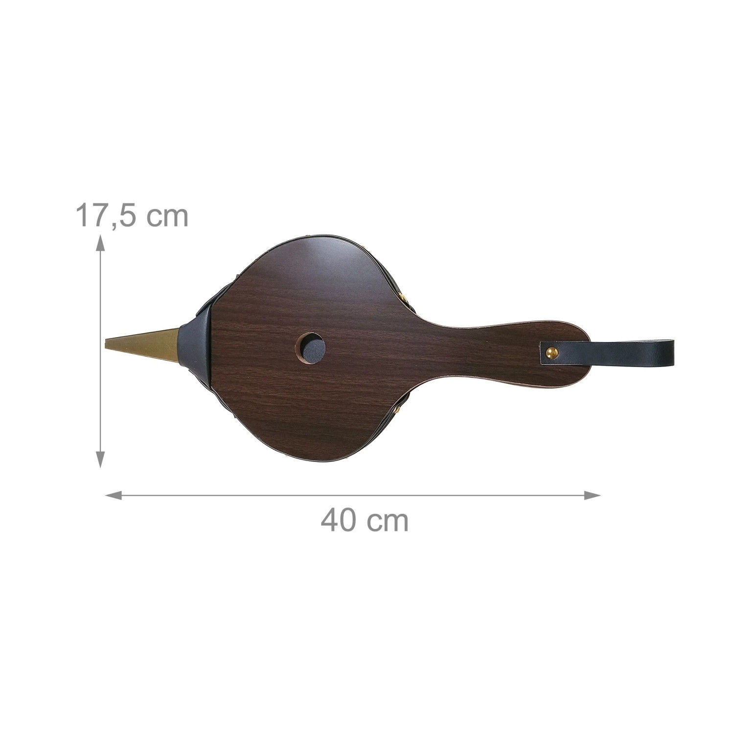 Relaxdays Handblasebalg MDF Eisen Kunststoff Braun Schwarz Gold mit Schlaufe 40 cm x 17,5 cm 0,5 kg_4