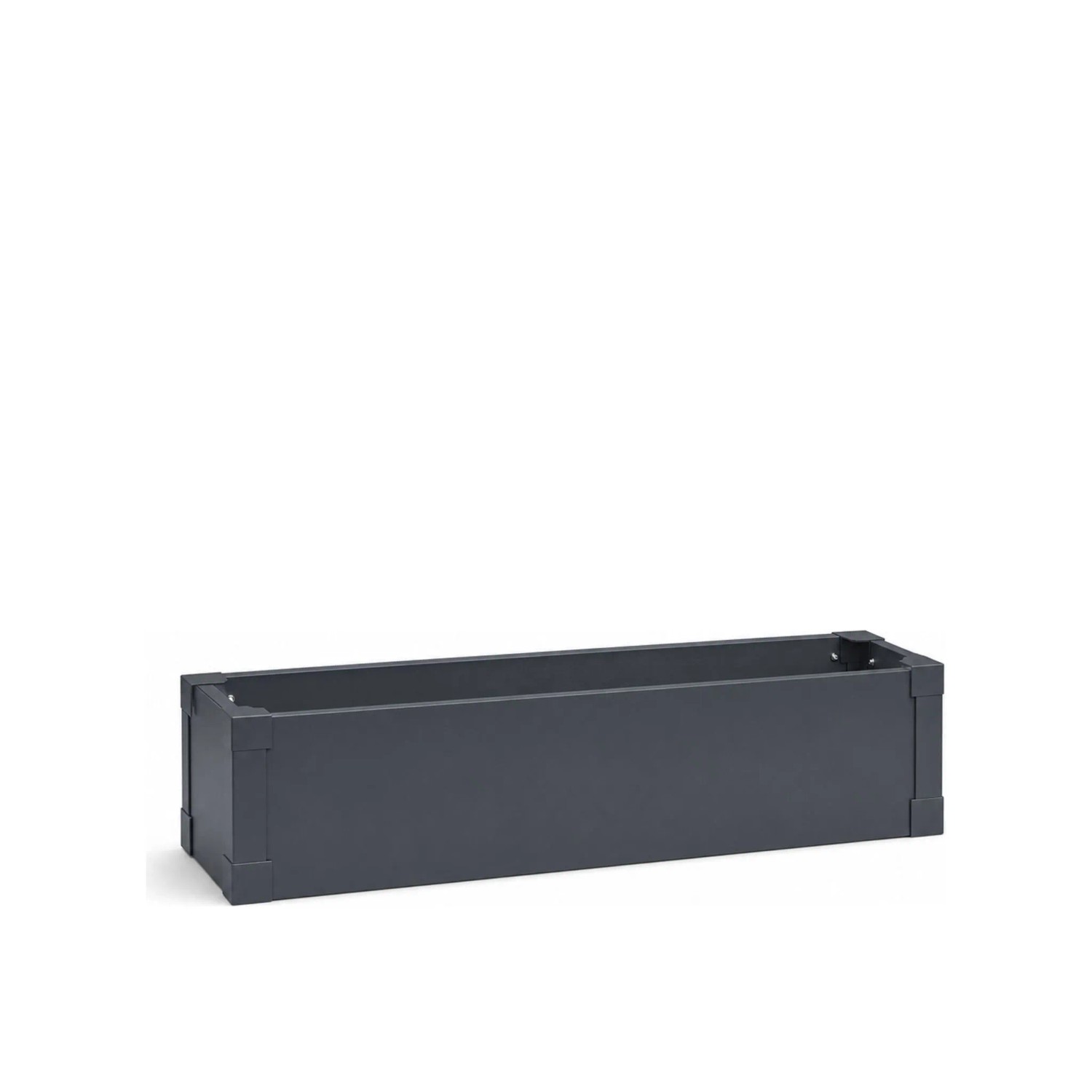 Floordirekt Hochbeet Andros Metall-Floordirekt Hochbeet mit Boden Anthrazit 100 x 25 x 27 cm