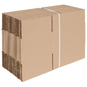 vidaXL Faltbox mit Speicher 50 Stk Natur 20 x 15 x 10 cm Karton 4106563