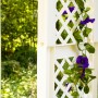 Weißer KHW Rosenbogen mit Pflanzkasten, Rankhilfe für Garten und Terrasse.