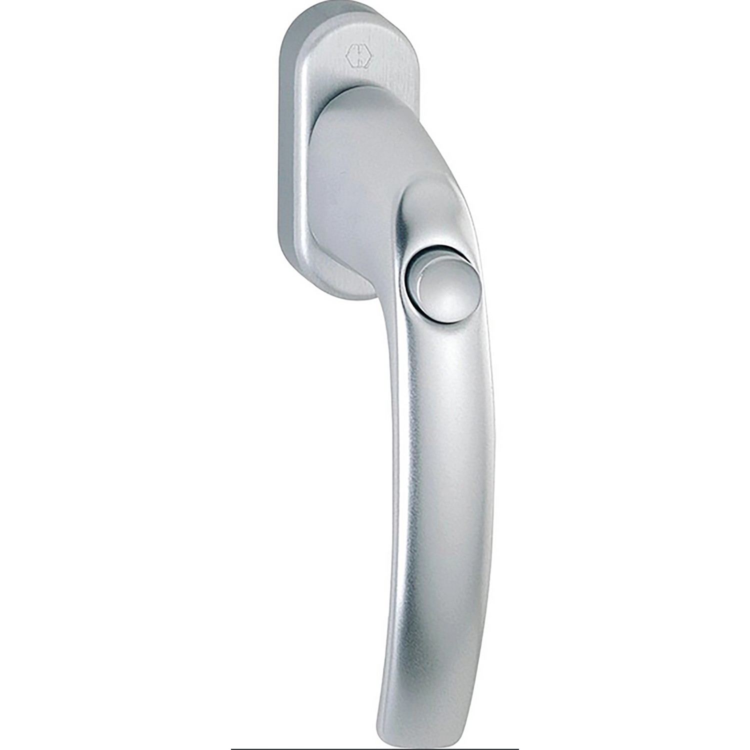 JM Meeth Fenstergriff mit Druckknopf Silber