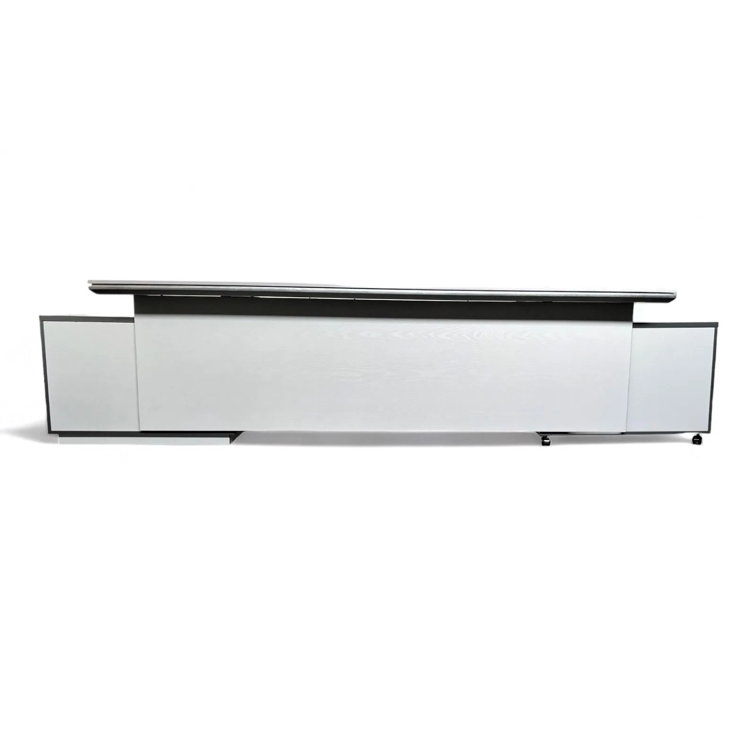 Jet-Line Luxus Chef Schreibtisch  Kehl in Weiß Inkl 2 Sideboards 245 x 105 x 75 Gesamtbreite 320 cm