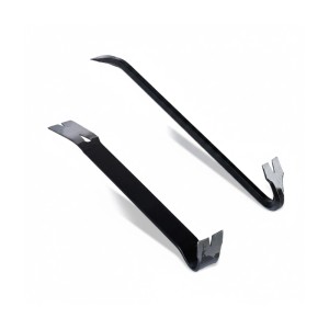 Relaxdays Brecheisen Set Stahl Schwarz Gehärtet 45 cm x 2,5 cm x 2 cm 630 g