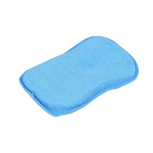Apa Duo-Schwamm, extra dünn, blau, für die Autopflege und Innenraumreinigung.