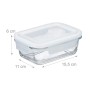 Relaxdays Glasbehälter mit Deckel Glas Transparent Luftdicht 6 x 370 ml_4