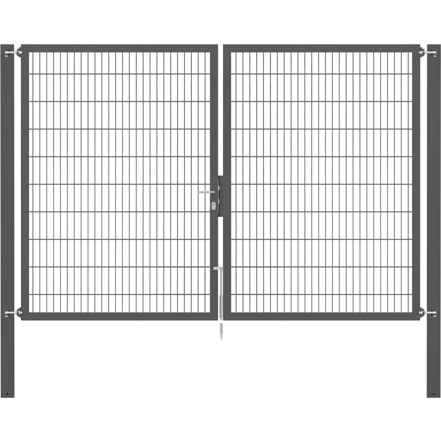 Doppeltor Flexo Plus 300 cm x 200 cm Pfosten 100 cm x 100 cm Anthrazit