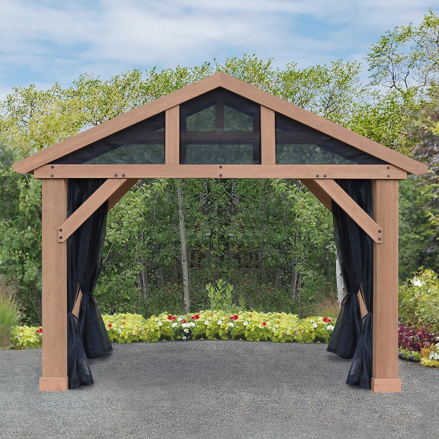 Westmann Moskitonetz 4er-Pack für Pavillon (320x220cm) aus Mesh-Gewebe.