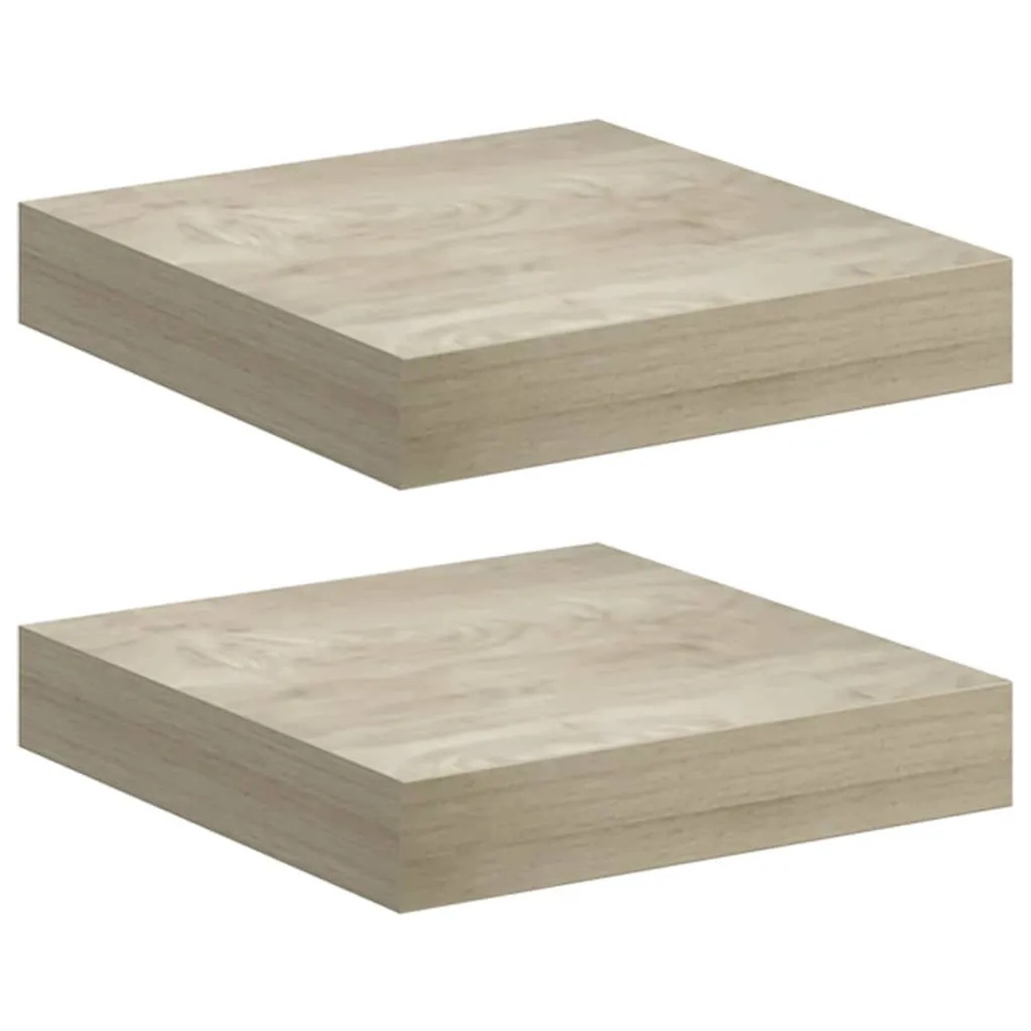 vidaXL Schwebende Wandregale 2 Stk Eichefarben 23x23,5x3,8cm MDF 323866 günstig online kaufen