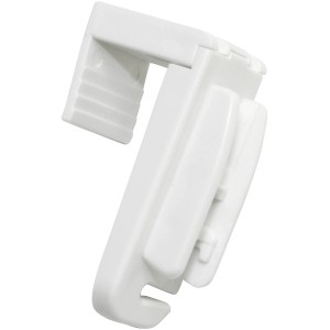 Weißer Falzklemmträger von Schöner Wohnen zur Montage von Plissees ohne Bohren.