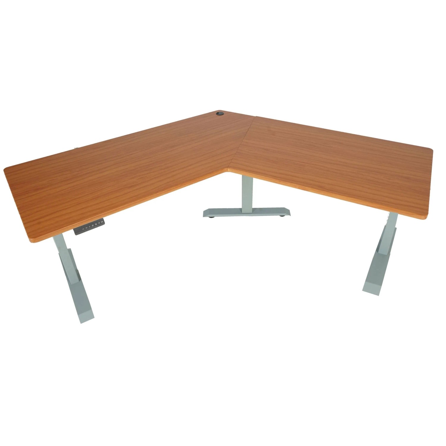 MCW Schreibtisch D40 120° Natur Grau