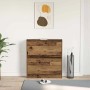 vidaXL Schuhschrank mit Tür Altholz 80 x 21 x 87,5 cm Holzwerkstoff 862214_4