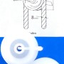 Conacord Seilrolle, Polyamid, Ø 40 mm, weiße Rolle für Edelstahl-Beschläge.
