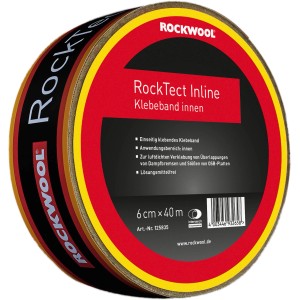 Rockwool RockTect Inline Papierklebeband, 6cm x 40m, für luftdichte Verklebung im Innenbereich.