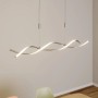 Dimmbare LED-Deckenleuchte Auron in Alu, 2-flammig, modernes Design für Wohnzimmer.
