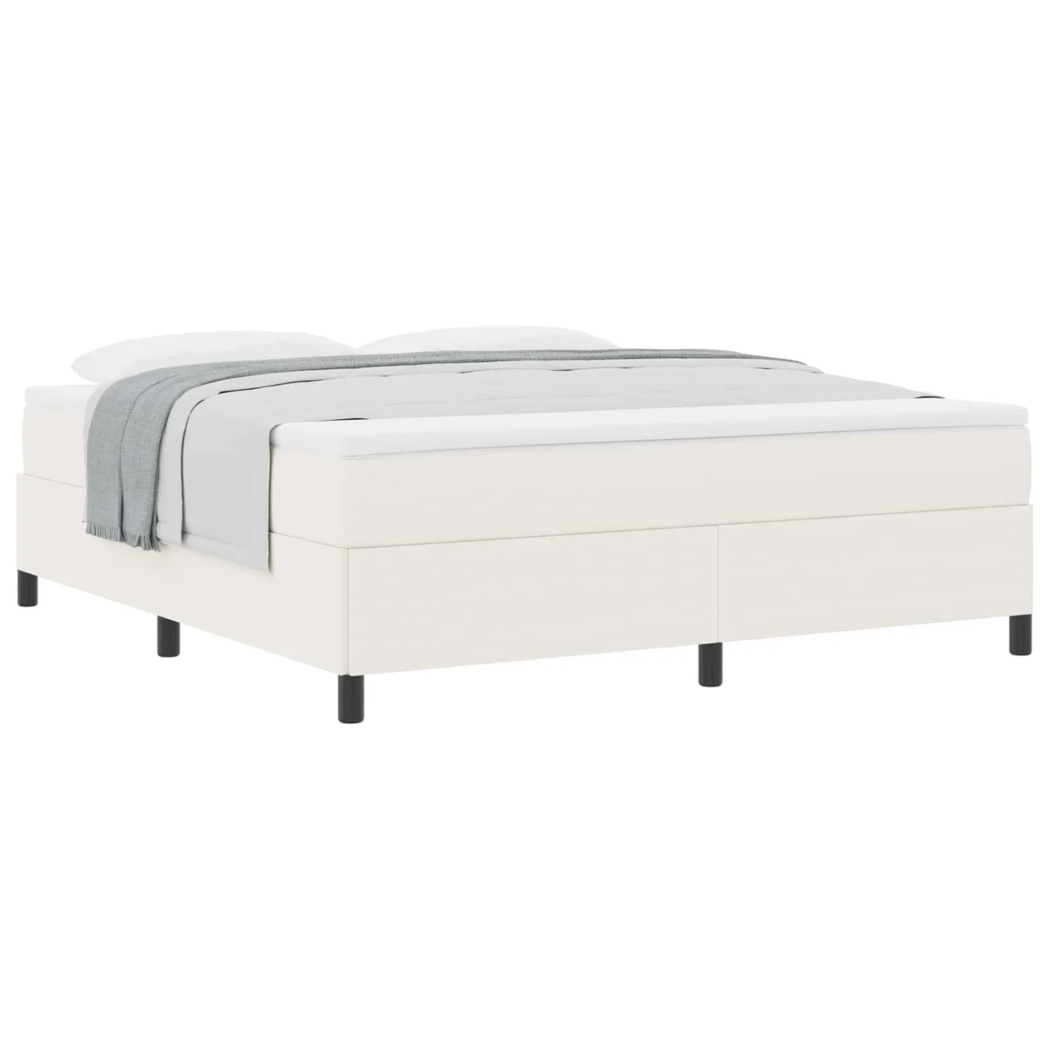 vidaXL Boxspringbett Creme 180 x 200 cm Cordstoff 42006984