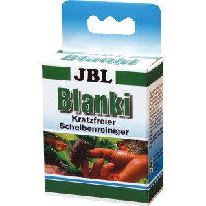 JBL Blanki Aquarium Scheibenreiniger im Karton, zur Algen- und Schmutzentfernung.