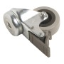 Apparate-Lenkrolle Ø 50 mm mit Feststeller, Rückenloch und Gleitlager, Traglast 45 kg.
