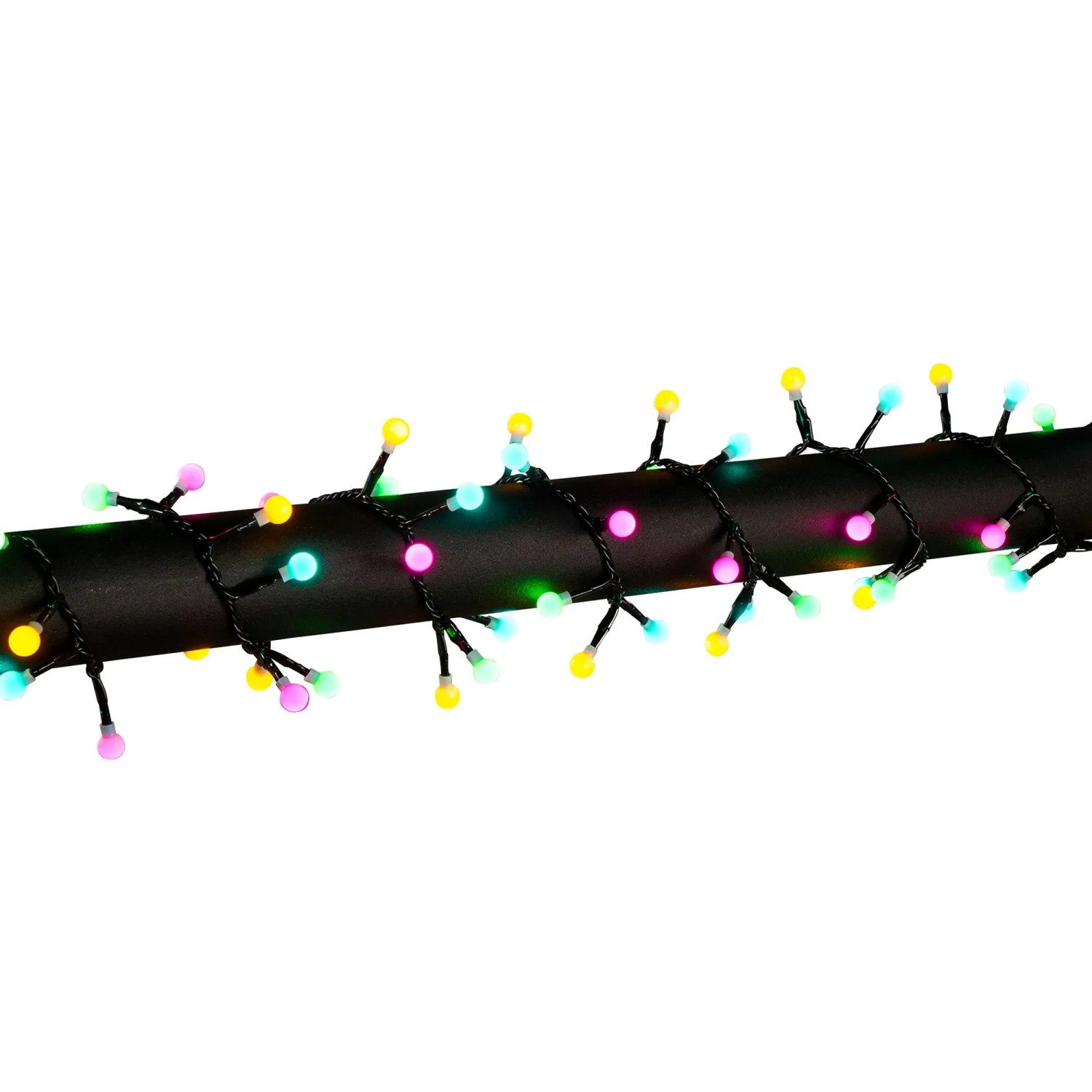 Konstsmide Globelichterkette Cluster mit 200 Pastellfarbenen LEDs für Außen